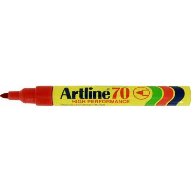 Artline permanent Marker 70 - rund Spids - 1,5 mm - rd