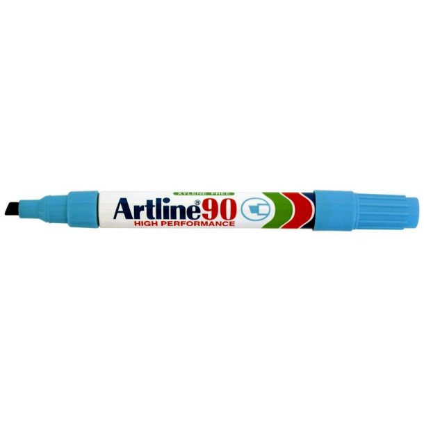 Artline permanent marker 90 - skr chisel Spids - 2,0-5,0 mm - lysebl