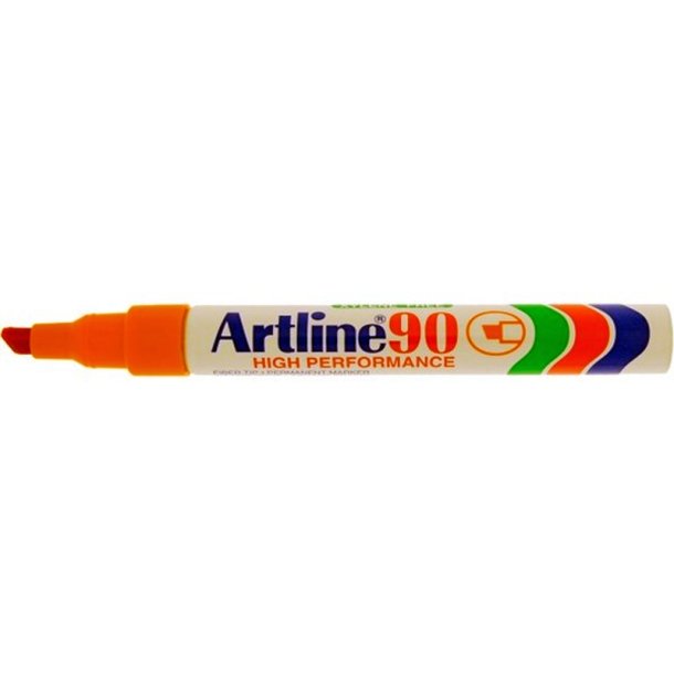 Artline permanent marker 90 - skr chisel Spids - 2,0-5,0 mm - orange