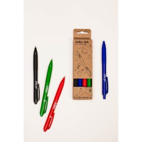 Artline Orb Eco-Green Kuglepen 1,0mm sort, gr�n, r�d og bl�