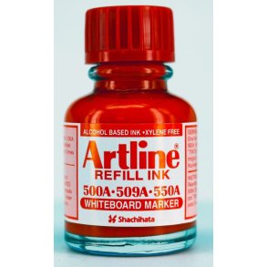 Artline whiteboard genopfyldningsbl�k r�d - 20 ml