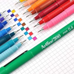 Artline 200 fineliner Drawing pen - 0,4mm sort pen