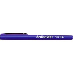 Artline 200 fineliner Drawing pens - 0,4mm - st med 4 farver
