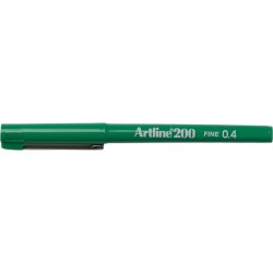 Artline 200 fineliner Drawing pen - 0,4mm mrkegrn pen