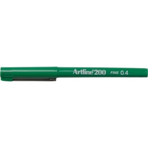 Artline 200 fineliner Drawing pen - 0,4mm mrkegrn pen