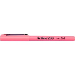 Artline 200 fineliner Drawing pen - 0,4mm Pink pen