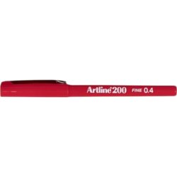 Artline 200 fineliner Drawing pen - 0,4mm rd pen