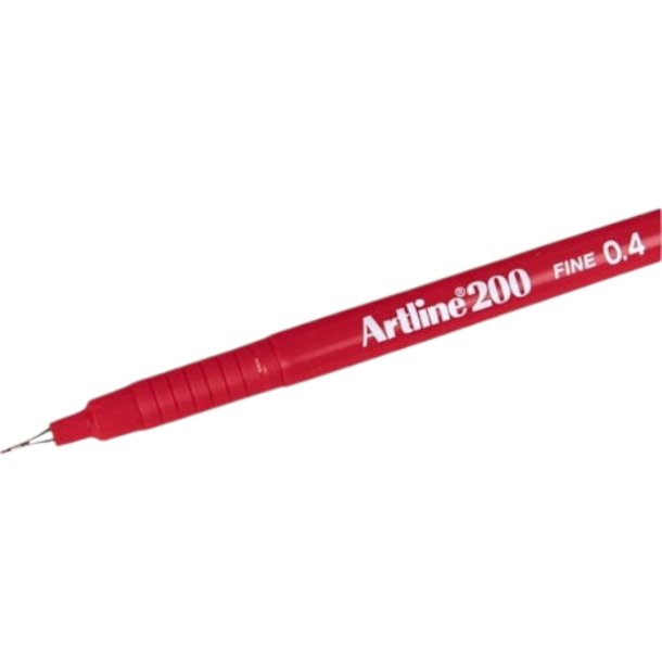 Artline 200 fineliner Drawing pen - 0,4mm rd pen