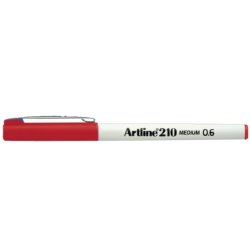 Artline 210 fineliner Drawing pen - 0,6mm rd pen