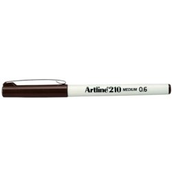Artline 210 fineliner Drawing pen - 0,6mm sort pen
