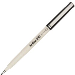 Artline 210 fineliner Drawing pen - 0,6mm sort pen