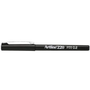 Artline 220 fineliner Drawing pen - 0,2mm sort pen