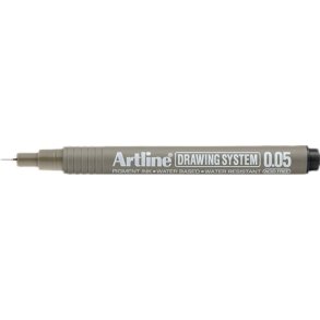 Artline 2305 fineliner drawing pen - 0,05mm sort teknisk tegnepen