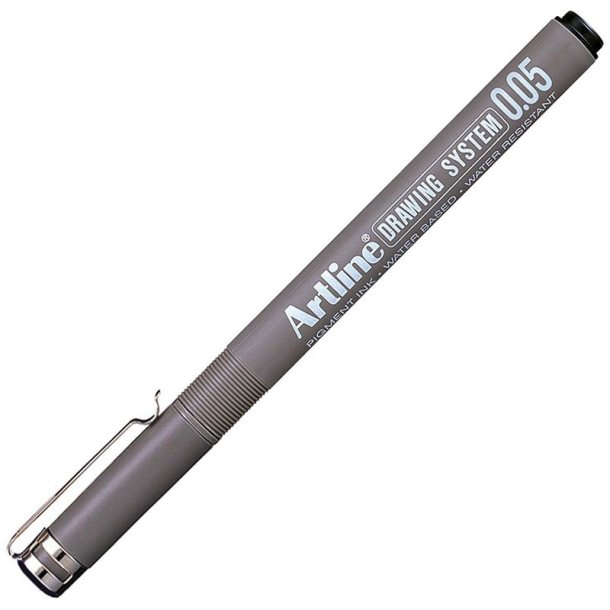 Artline 2305 fineliner drawing pen - 0,05mm sort teknisk tegnepen