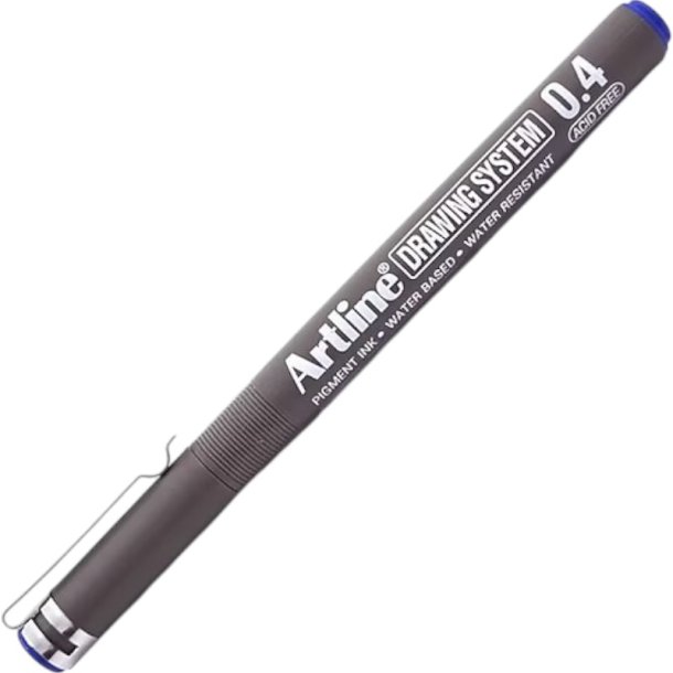 Artline 234 fineliner drawing pen - 0,4mm bl teknisk tegnepen