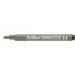 Artline 234 fineliner drawing pen - 0,4mm sort teknisk tegnepen