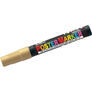 Artline Poster marker EPP-4 - 2mm rund spids - guld marker