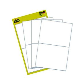 Avery etiketter - hvide p ark - 77,0mmx59,0mm - 8 etiketter - Permanent klbende