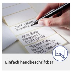 Avery etiketter - hvide p ark - 38,0mmx14,0mm - 928 etiketter - Permanent klbende