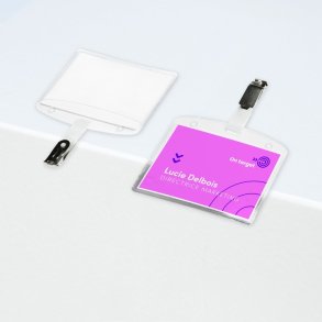 Avery Navneskilteholder - m/klips - 60x90 mm - 25 stk.