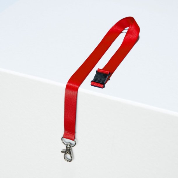 Avery N�glesnor - m/karabinhage - genbrugsplast - r�d - 10 stk.