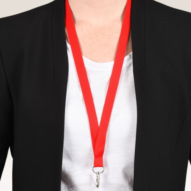 Avery N�glesnor - m/karabinhage - genbrugsplast - r�d - 10 stk.