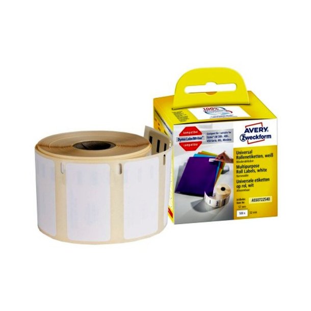 Avery labels - 57x32 - aftagelig - p rulle - 500 stk.