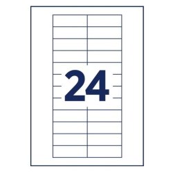 Avery Navneskilte-indstik - Badgepoint 20 - 64x22 mm - 240 stk.