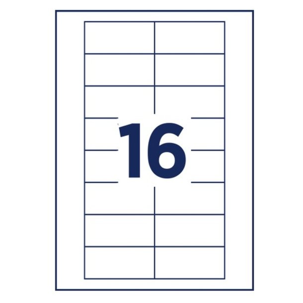 Avery Navneskilte-indstik - Badgepoint 35 - 74x34 mm - 160 stk.