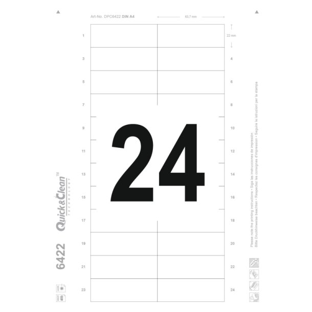 Avery navneskilte - 68 x 22 mm - st�lramme - pakke med 5 s�t