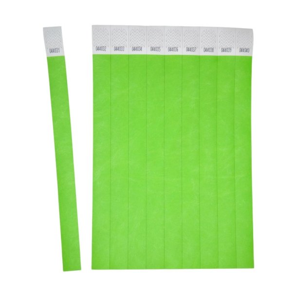 Avery Festivalarmb�nd - Tyvek - gr�n - 500 stk.