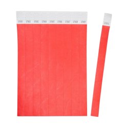 Avery Festivalarmb�nd - Tyvek - r�d - 500 stk.
