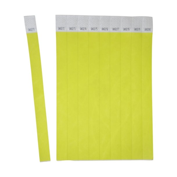 Avery Festivalarmb�nd - Tyvek - neongul - 500 stk.