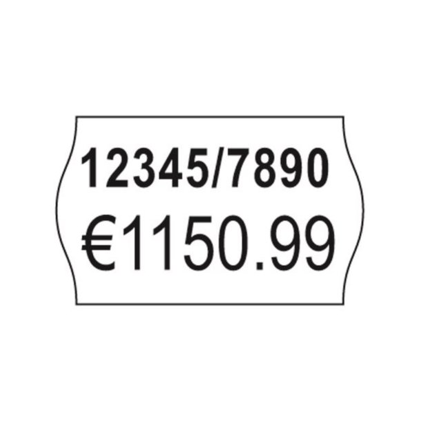 Avery prism�rker aftagelige - 26x16mm - 10 ruller med 1200 hvide