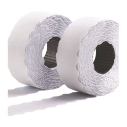 Avery prism�rker permanent - 26x16mm - 10 ruller med 1200 hvide