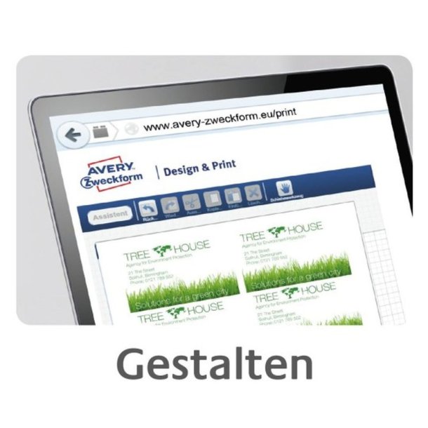 Avery Visitkort - mat - 220g - 85x54 - laser - 250 stk.