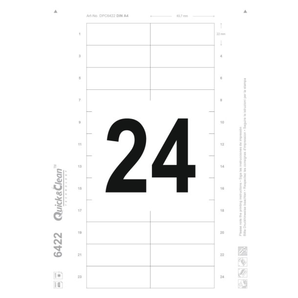 Avery navneskilte - 68x22 mm - rustfri stlramme - pakke med 20 St