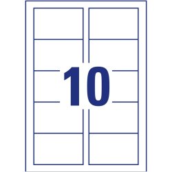 Avery Visitkort - Ultrahvid - 270g - 85x54 - Laser - 100 stk.