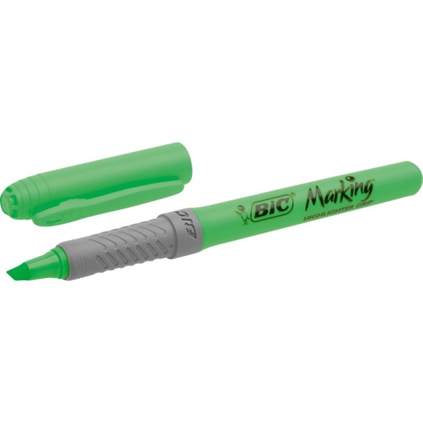 BIC overstregningstusch Brite Liner Grip - gr�n