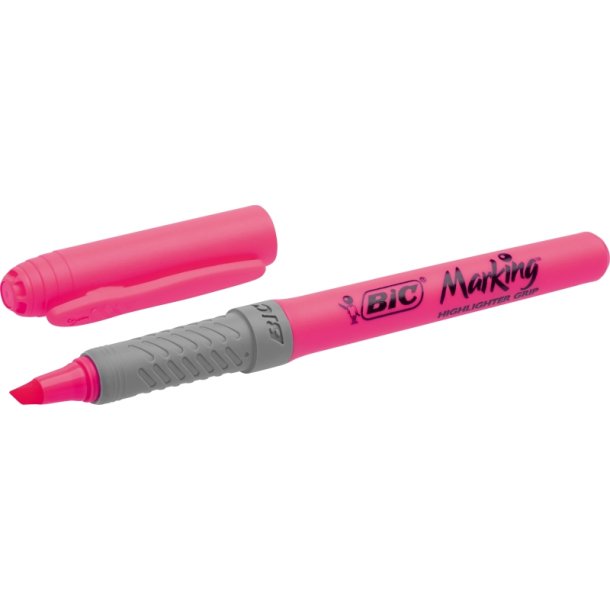 BIC overstregningstusch Brite Liner Grip - pink