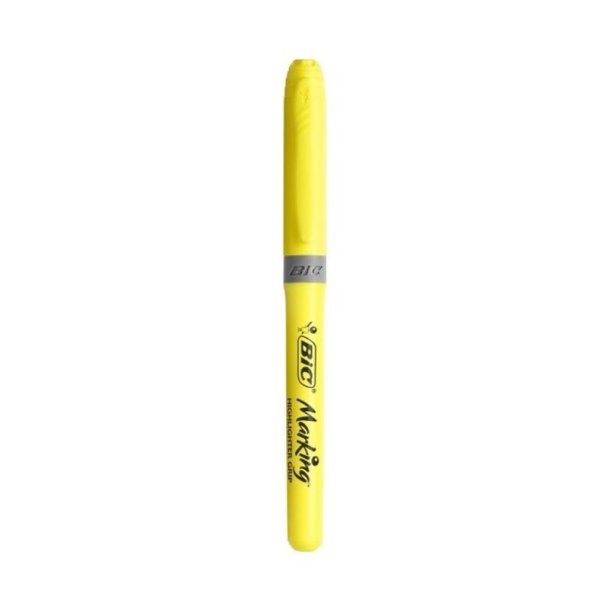 BIC overstregningspen Brite Liner Grip - gul