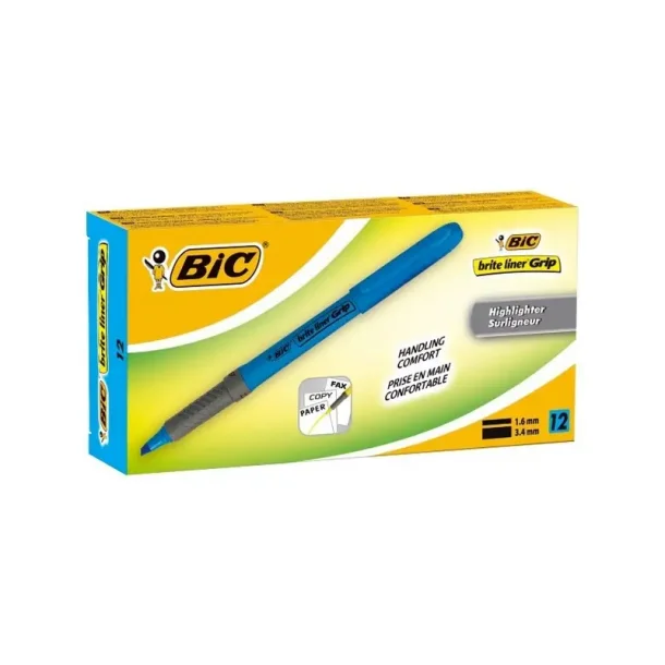 BIC overstregningspen - Brite - Liner - Grip - bl