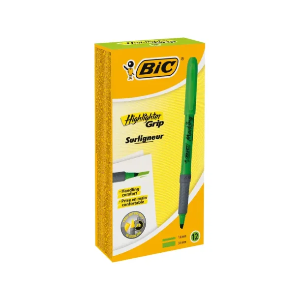 BIC overstregningspen - Brite - Liner - Grip - grn