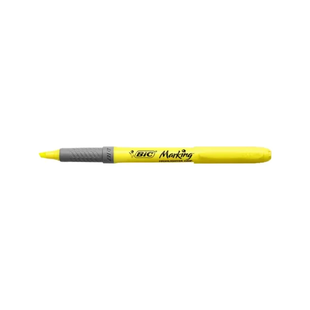 BIC overstregningspen - Brite - Liner - Grip - gul