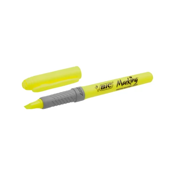 BIC overstregningspen - Brite - Liner - Grip - gul