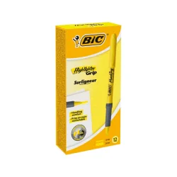 BIC overstregningspen - Brite - Liner - Grip - gul