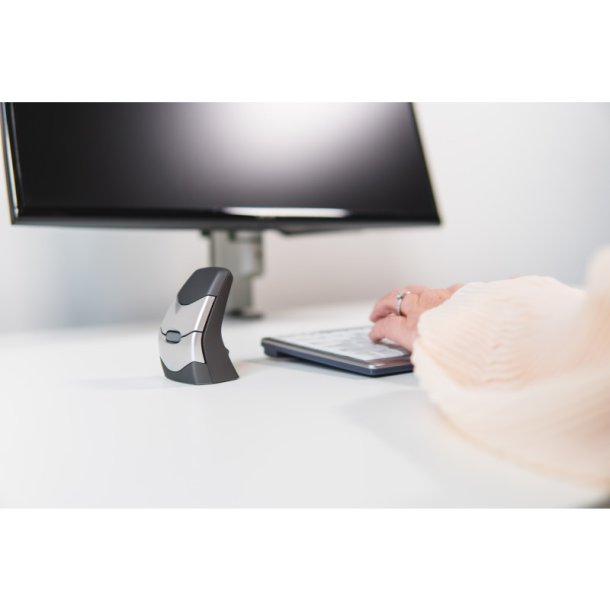 BakkerElkhuizen DXT Precision - vertikal ergonomisk mus - trdls - gr