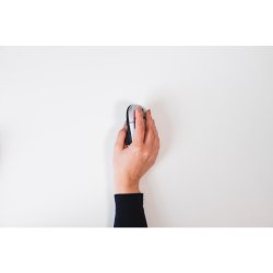 BakkerElkhuizen Grip - vertikal ergonomisk mus - trdls - slv/sort