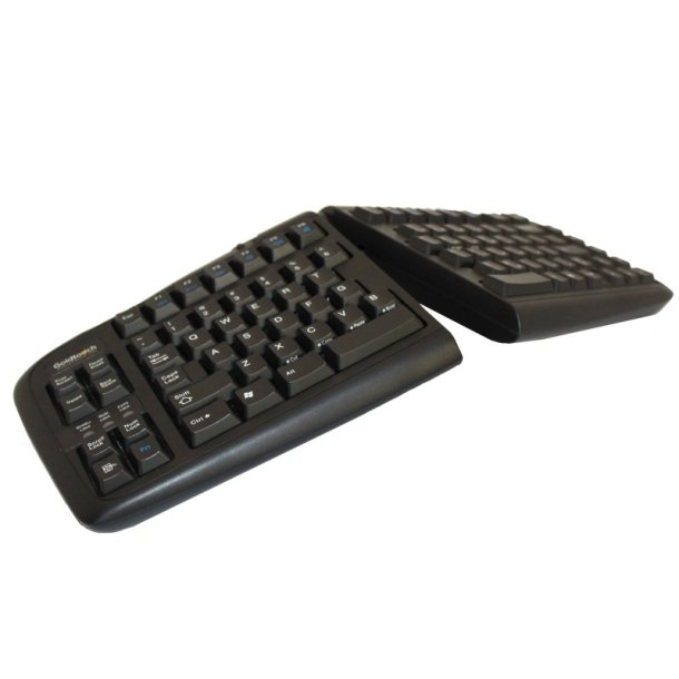 BakkerElkhuizen Goldtouch V2 - ergonomiske split tastatur - kablet - sort