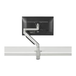 BakkerElkhuizen Premium Office single monitor arm - 10-27" - pan, rotere, tilt, hjde - slv